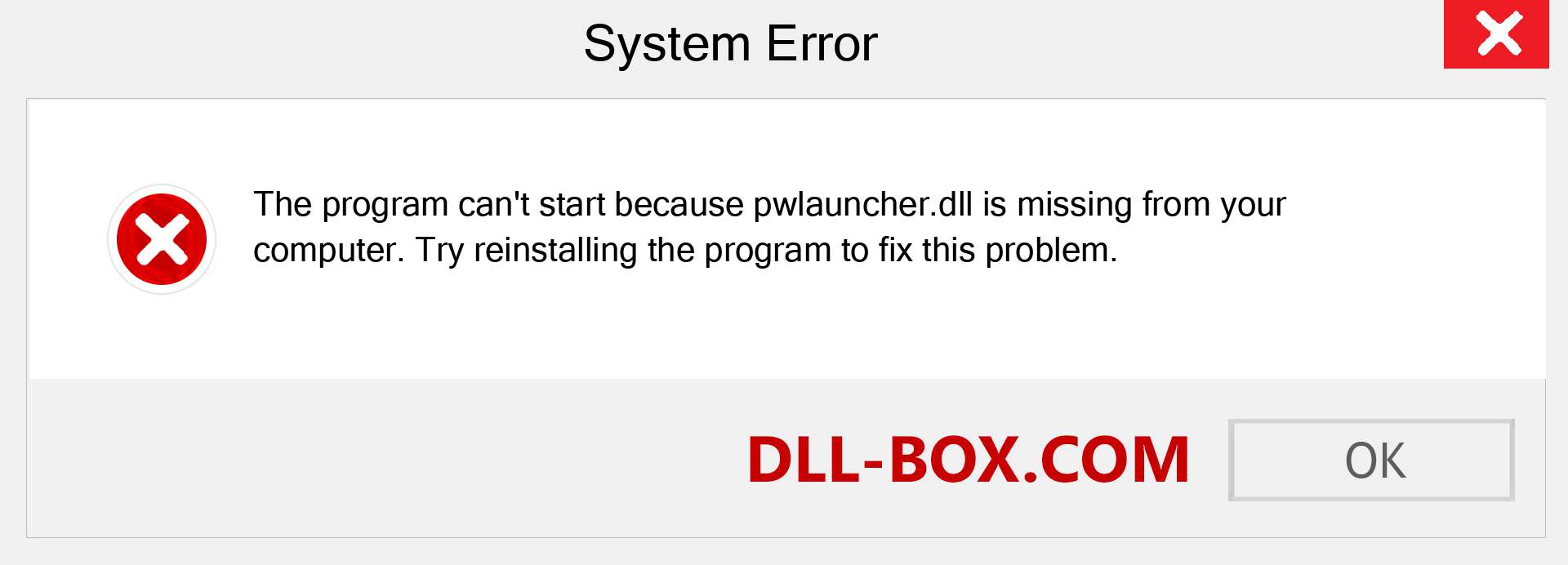  pwlauncher.dll file is missing?. Download for Windows 7, 8, 10 - Fix  pwlauncher dll Missing Error on Windows, photos, images